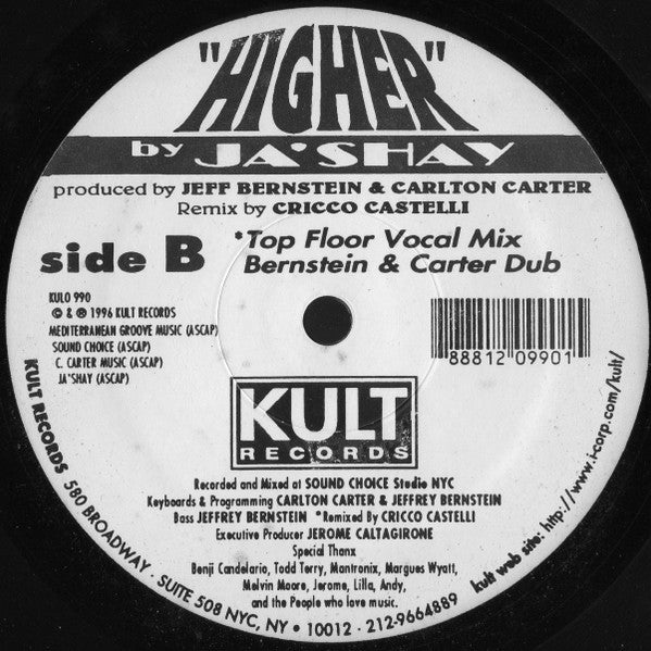 Ja'shay : Higher (12")