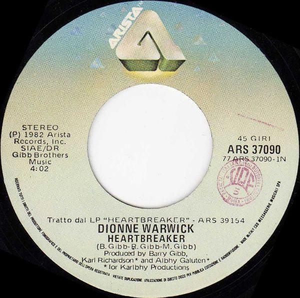 Dionne Warwick : Heartbreaker (7")