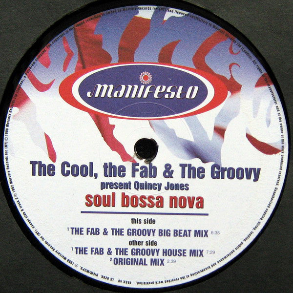 The Cool, The Fab & The Groovy Present Quincy Jones : Soul Bossa Nova (12")