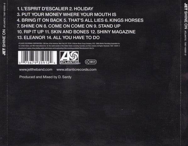 Jet (2) : Shine On (CD, Album)