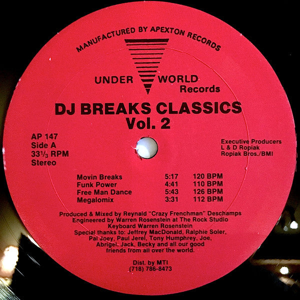 Reynald Deschamps : DJ Breaks Classics (Vol. 2) (12")