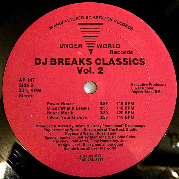 Reynald Deschamps : DJ Breaks Classics (Vol. 2) (12")