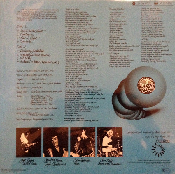 Manfred Mann's Earth Band : Nightingales & Bombers (LP, Album, RE)