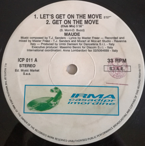 Maude : Get On The Move (12")