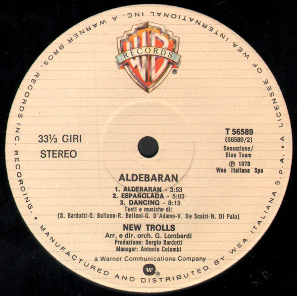 New Trolls : Aldebaran (LP, Album, NO )