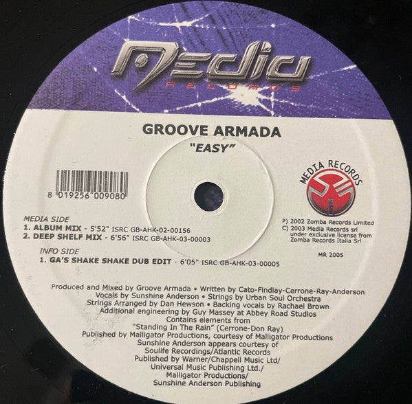 Groove Armada : Easy (12")