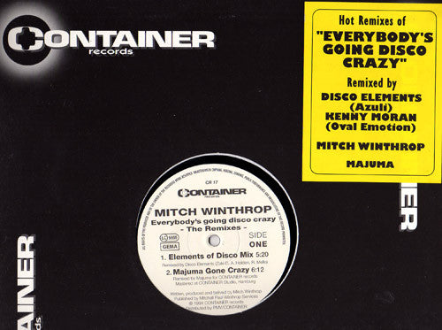 Mitch Winthrop : Everybody's Going Disco Crazy - The Remixes (12")