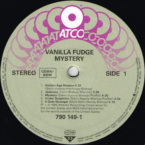 Vanilla Fudge : Mystery (LP, Album)