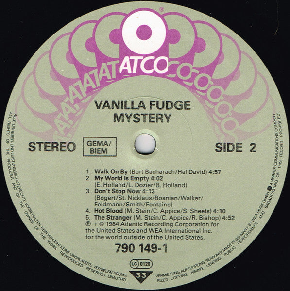 Vanilla Fudge : Mystery (LP, Album)