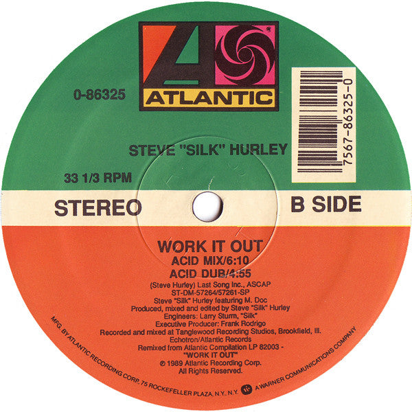 Steve "Silk" Hurley : Work It Out (12")