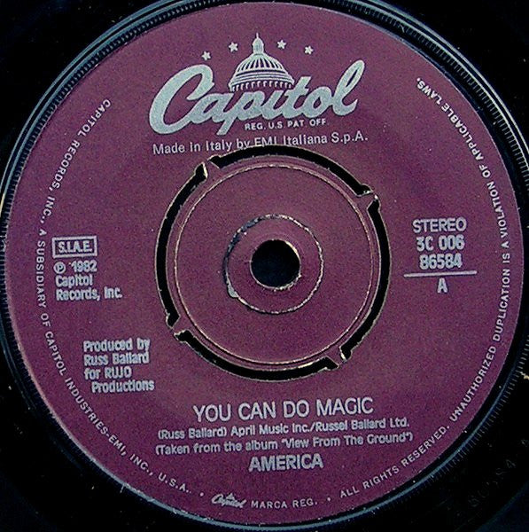 America (2) : You Can Do Magic (7")