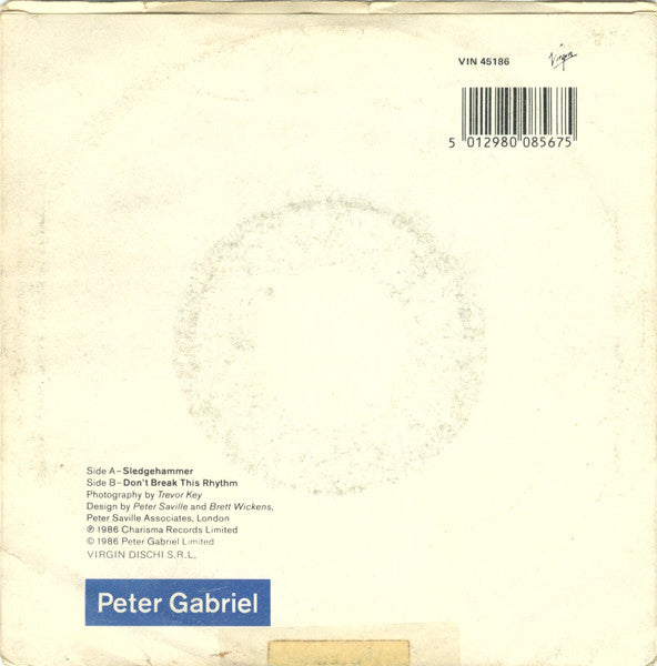 Peter Gabriel : Sledgehammer (7", Single)