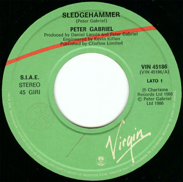 Peter Gabriel : Sledgehammer (7", Single)