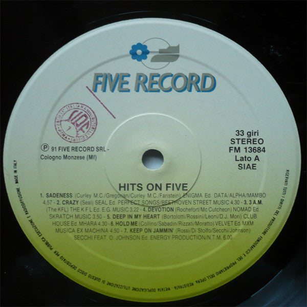 Various : Hits On Five (LP, Comp, Mixed)