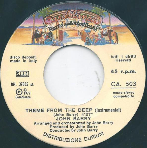 Donna Summer : "Theme From The Deep" (Down, Deep Inside) (7")