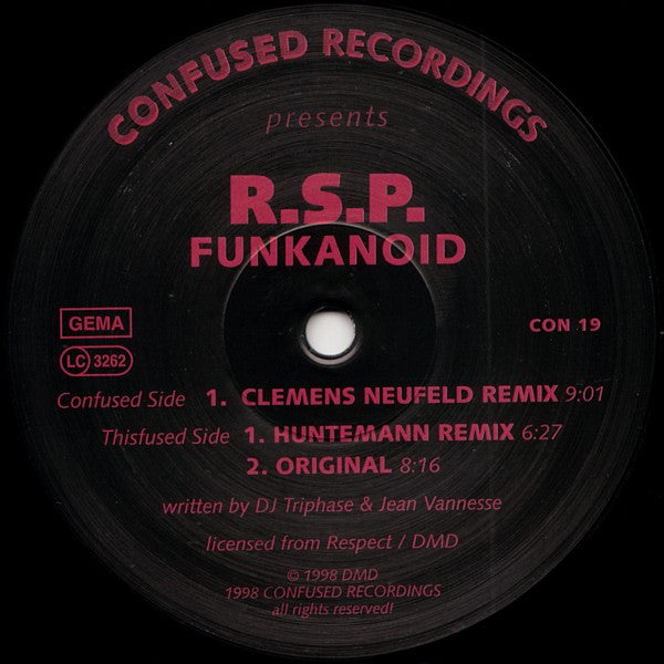 R.S.P. : Funkanoid (12")