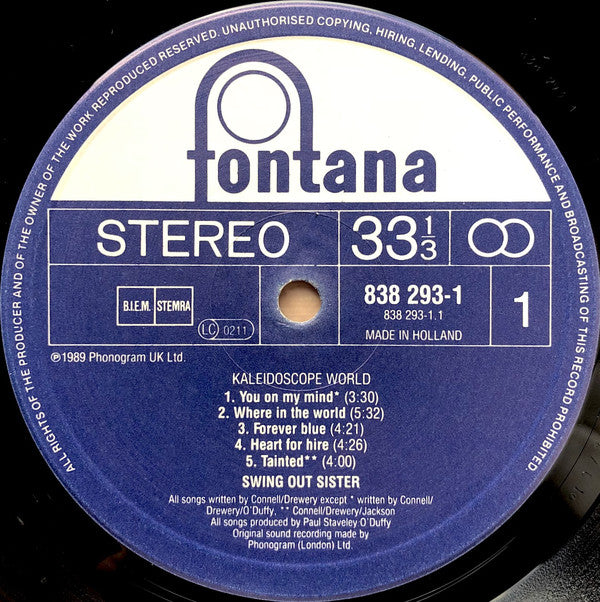 Swing Out Sister : Kaleidoscope World (LP, Album)