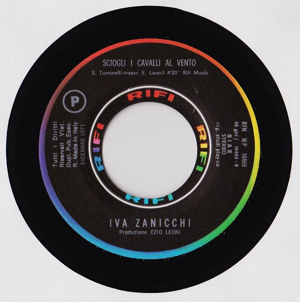 Iva Zanicchi : Coraggio E Paura (7", Single)