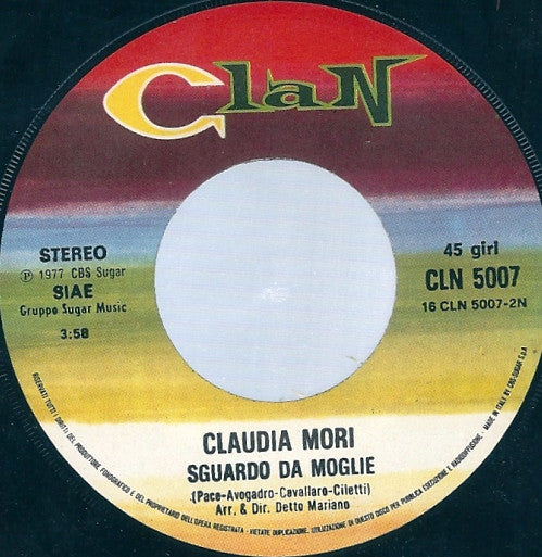 Claudia Mori : Hei, Hei... ....Hei! (7")