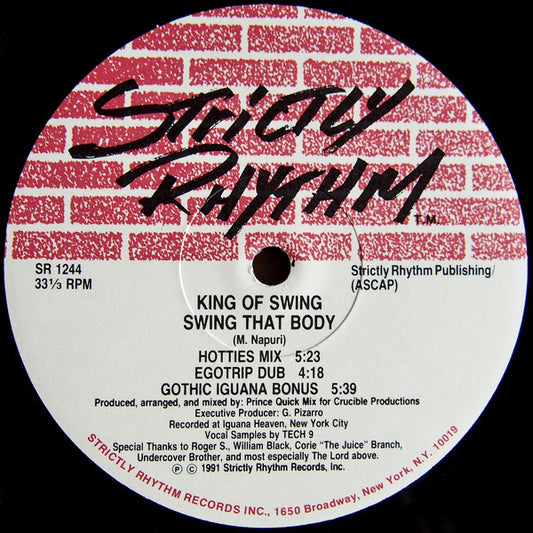 King Of Swing : Swing That Body / Get Up To Get Down (12")