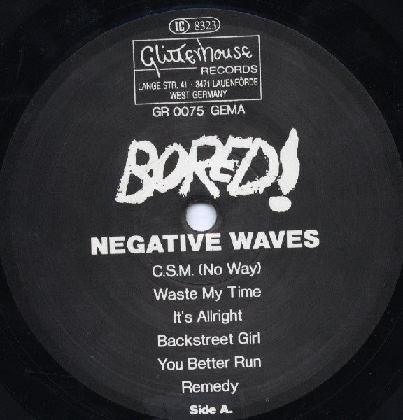 Bored! : Negative Waves (LP, Album)