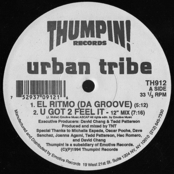 Urban Tribe (2) : El Ritmo (12")