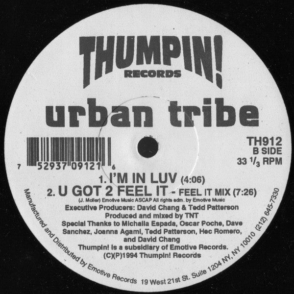 Urban Tribe (2) : El Ritmo (12")