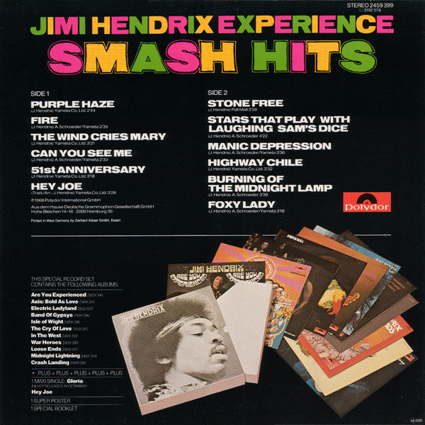 The Jimi Hendrix Experience : Smash Hits (LP, Comp, RE)