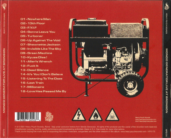 Mondo Generator : Live At Bronson (CD, Album)