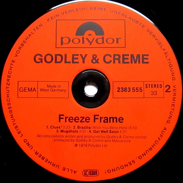 Godley & Creme : Freeze Frame (LP, Album)