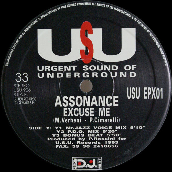 DJ Mickey Feat. Iyk Zilly / Assonance : No Watch Me / Excuse Me (12")