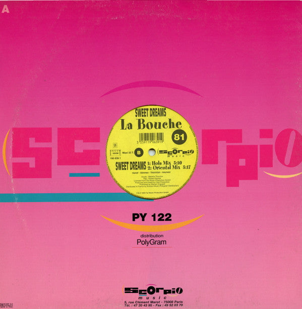 La Bouche : Sweet Dreams (12", Maxi)