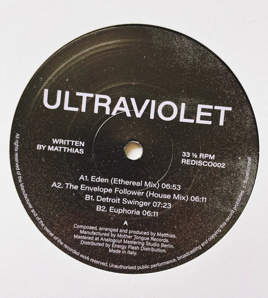 Matthias (52) : Ultraviolet (12")