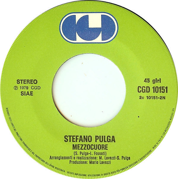 Stefano Pulga : Suspicion (7")