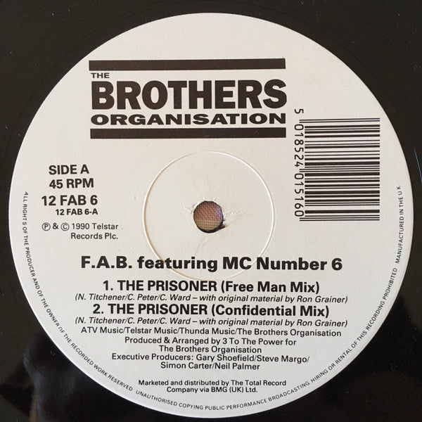 FAB* Featuring M.C. No. 6* : The Prisoner (12")