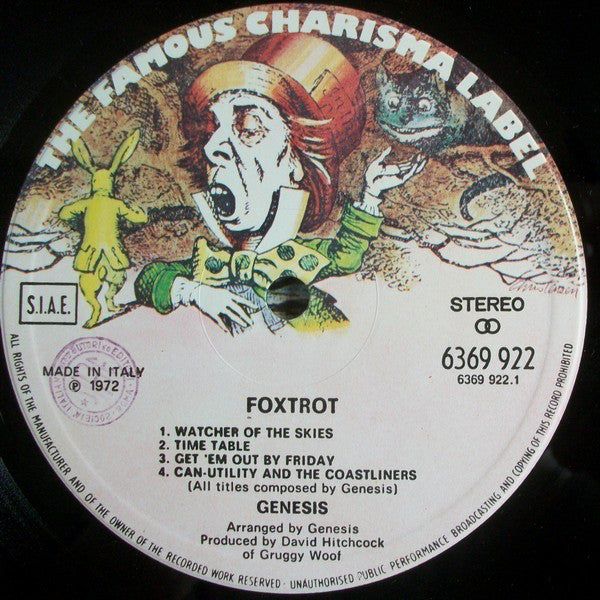Genesis : Foxtrot (LP, Album, RE, Gat)