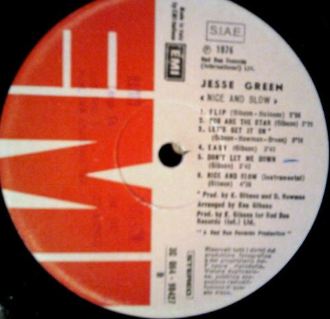 Jesse Green : Nice And Slow (LP, Album)