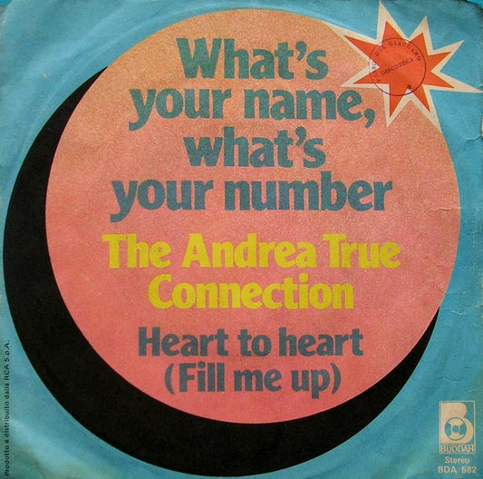 The Andrea True Connection* : What's Your Name, What's Your Number (7")