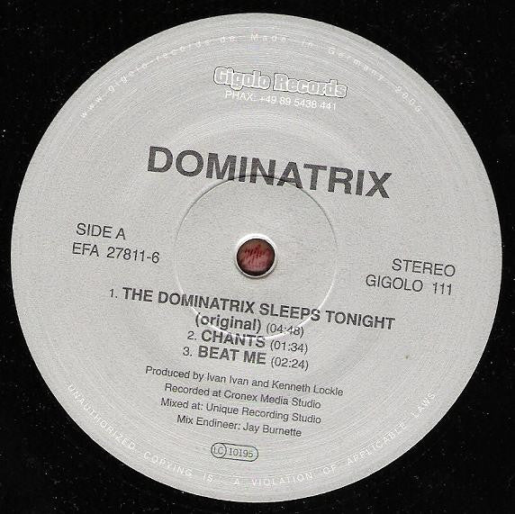 Dominatrix : The Dominatrix Sleeps Tonight (12", Single)