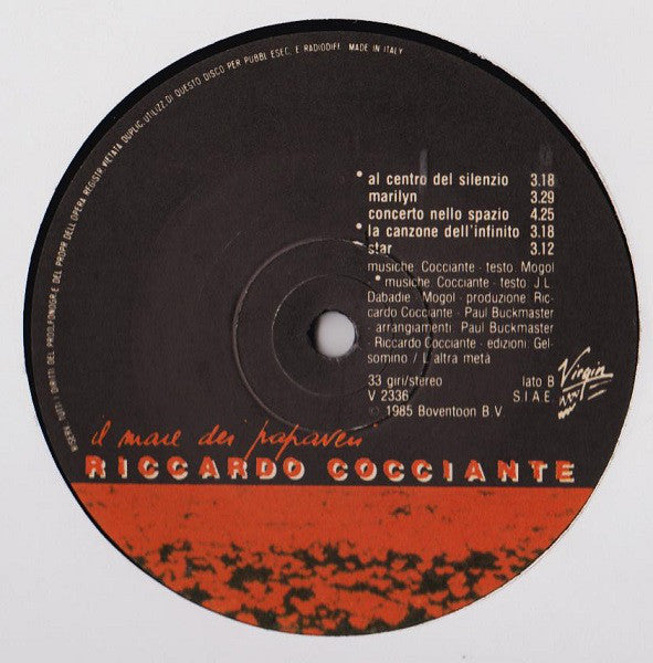 Riccardo Cocciante : Il Mare Dei Papaveri (LP, Album)