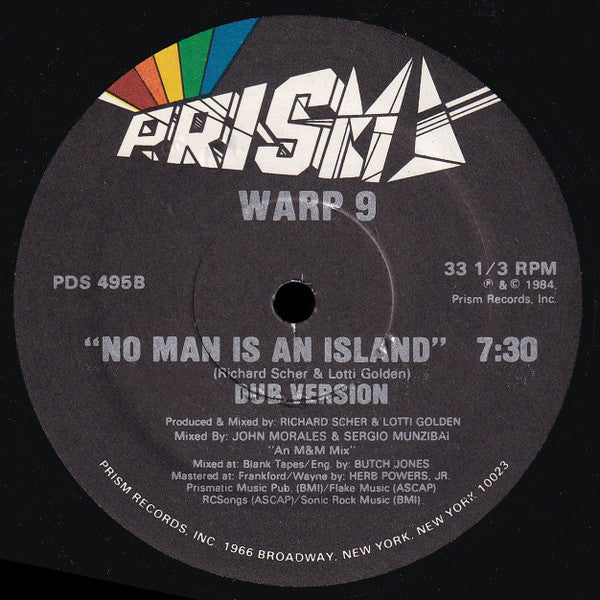 Warp 9 : No Man Is An Island (12")