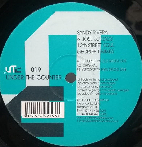 Sandy Rivera & Jose Burgos : 12th Street Soul (George T Mixes) (12")