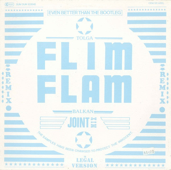 Tolga "Flim Flam" Balkan : Volume II (The Legal Version) (12", Mixed)