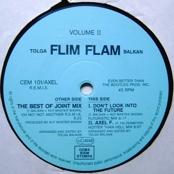 Tolga "Flim Flam" Balkan : Volume II (The Legal Version) (12", Mixed)