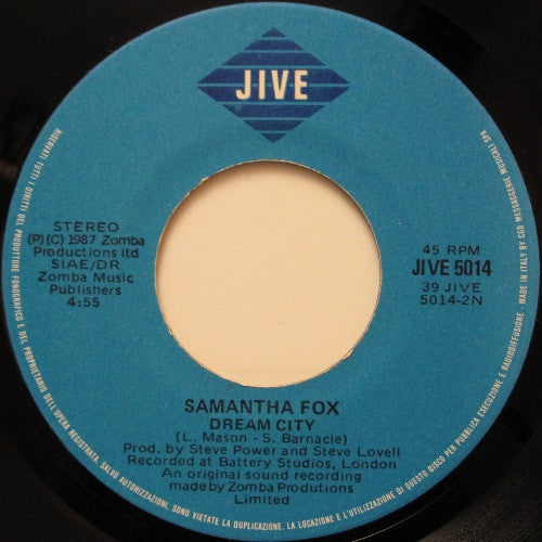 Samantha Fox : Nothing's Gonna Stop Me Now (7")