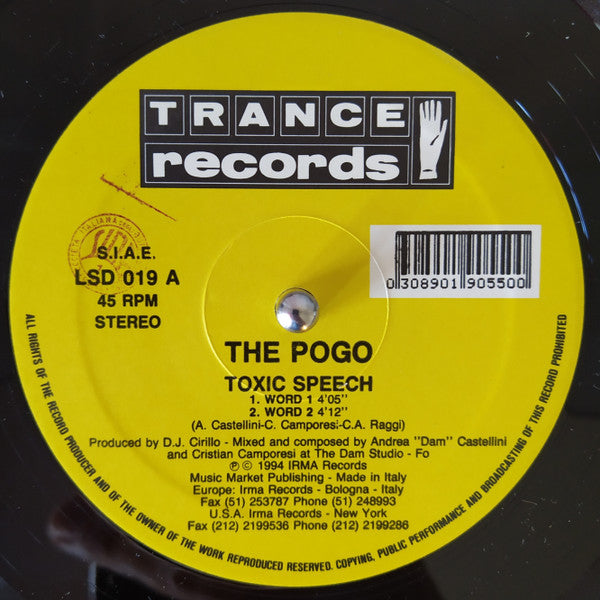 The Pogo : Toxic Speech (12")