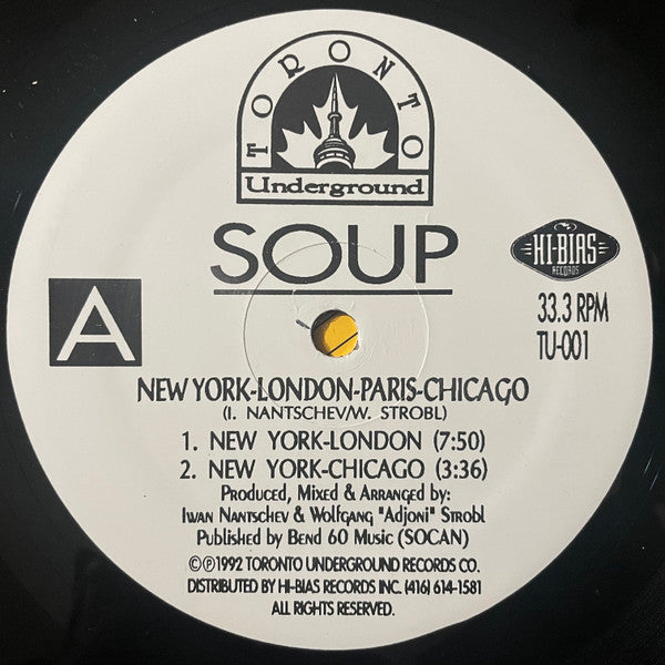 Soup : New York - London - Paris - Chicago (12")