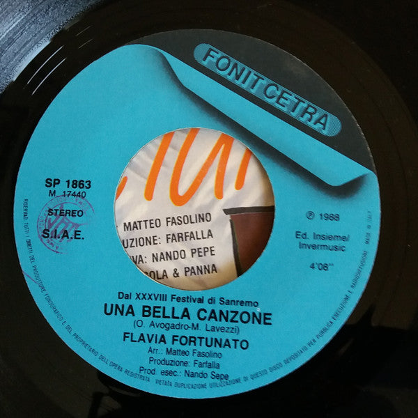 Flavia Fortunato : Una Bella Canzone (7")