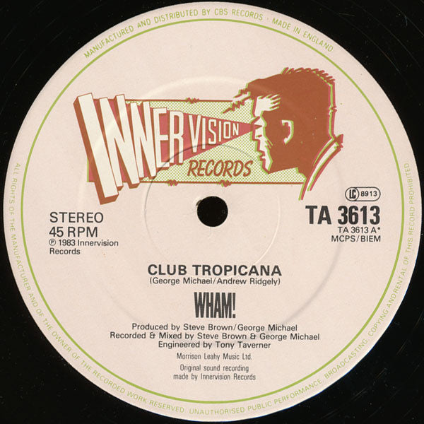 Wham! : Club Tropicana (12", Single)