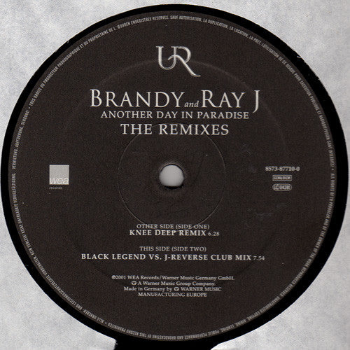 Brandy (2) And Ray J : Another Day In Paradise (The Remixes) (12")